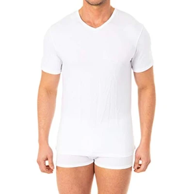 Imagen de Abanderado ASA040W, Camiseta X Temp con Manga corta para Hombre, Blanco, Large (Tamaño del fabricante:L/52)
