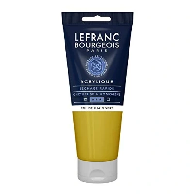 Imagen de Lefranc Bourgeois Acrílico Fine, Verde Dorado, 200 ml