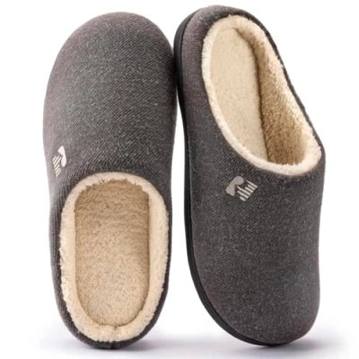 Imagen de RockDove Zapatilla de Clog con Forro Sherpa Y Espuma Viscoelástica para Hombre, 44/45 EU, Gris Natural