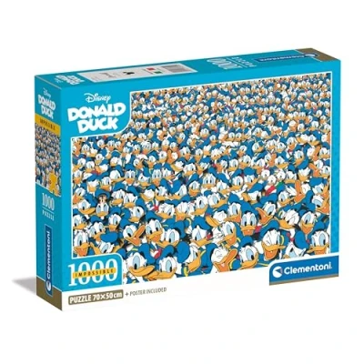 Imagen de Clementoni Puzzle 1000 Piezas Imposible Donald Duck, para Adultos, Caja Compacta, Fabricado en Italia 39799