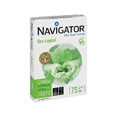 Imagen de Navigator Eco Logical Pack con 500 hojas de papel para fotocopiadora, A4, 75 gr