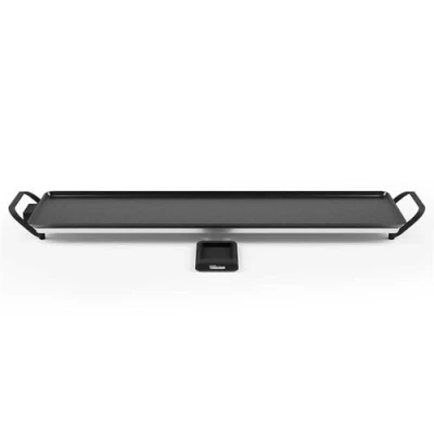 Imagen de Tristar Plancha delgada slim XXL superficie extra grande de 100 x 22 cm Termostato ajustable Revestimiento antiadherente Bandeja goteo grasa extraíble Fácil limpiar BP 2670