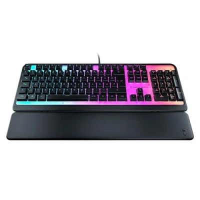 Imagen de Turtle Beach Magma Teclado para Juegos RGB con Teclas de Membrana, tecnología Avanzada Anti ghosting, Easy Shift, iluminación RGB, reposamuñecas extraíble
