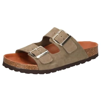 Imagen de Cosmos Comfort Sandalias planas, Mujer, Talla: 36, Khaki Zapatos
