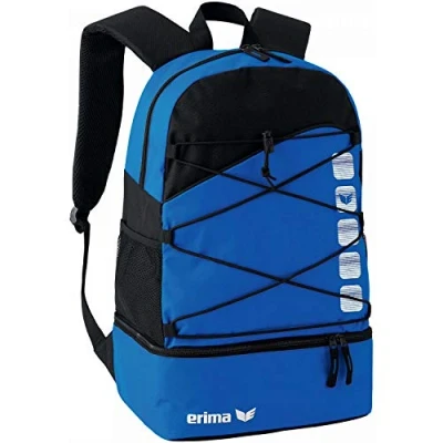 Imagen de erima 723340 Mochila Multifunción con Compartimento Inferior, Unisex, New Royal/Negro, 1