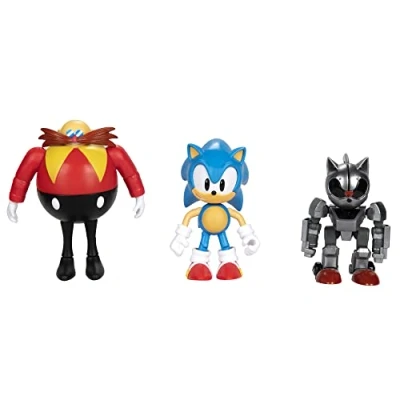 Imagen de Sonic Multipack de Figuras 10 cm: Sonic, Doctor Eggman, Mecha Preciosas para los Fans la Saga Juguete Niños 3 Años +