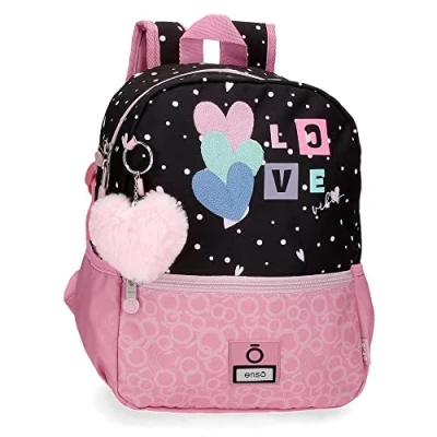 Imagen de Enso Love Vibes Mochila Preescolar adaptable Rosa 25x32x12 cms Poliéster 9,6L