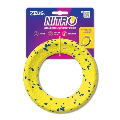 Imagen de Zeus Aro Ligero y Resistente con núcleo de Goma para Perros Nitro, 16 cm diámetro