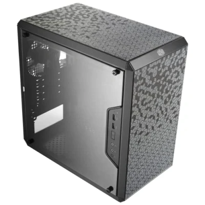 Imagen de Cooler Master MasterBox Q300L Caja de Ordenador Mini Torre mATX con Vista Total Panel Lateral, Cableado Ordenado y Múltiples Opciones Enfriamiento