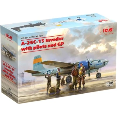 Imagen de ICM ICM48288 1:48 A 26C 15 Invader con pilotos y equipo de tierra, color negro