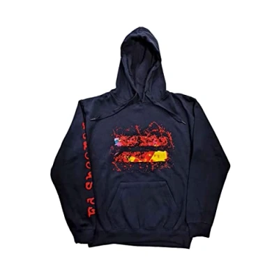 Imagen de Ed Sheeran Sudadera con capucha logotipo de Equals, unisex, color azul marino, azul, L