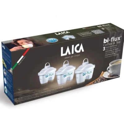 Imagen de Pack de 3 filtros Laica C3M con una formulación especial para filtrar agua hacer café o té. Compatible las jarras y Brita entre otras. Duración cada filtro 1 mes 150 litros.