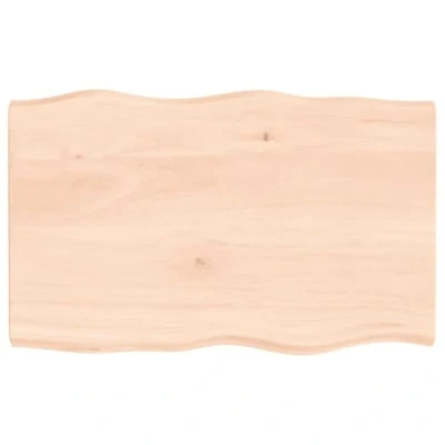 Imagen de vidaXL Tablero de Mesa, Superficie Escritorio, Repuesto Estantería Comedor, Madera Maciza sin Tratar con Borde Natural