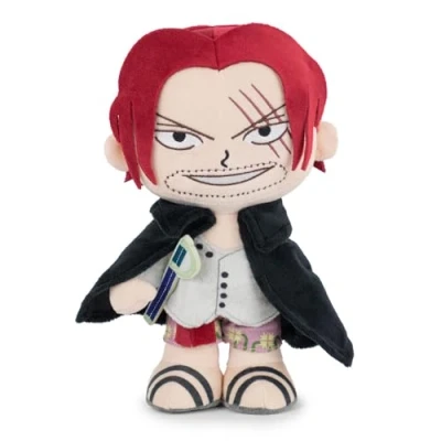 Imagen de BARRADO One Piece Peluche de los Personajes 28 Centímetros Luffy, Sanji, Roronoa Zoro,Shanks Calidad Super Soft (Shanks)