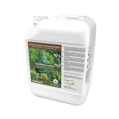 Imagen de CULTIVERS Fertilizante Coníferas y Setos Ecológico de 10 L. Abono Líquido 100% Orgánico Natural. Evita Enfermedades, Arbustos vigorosos, Follaje mas Verde