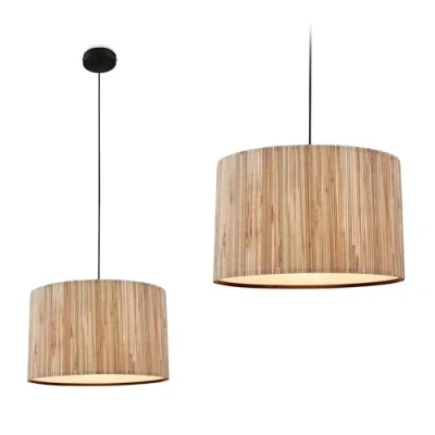 Imagen de Briloner Slama lámpara colgante, 1 luz, Ø 35cm, color natural, seagrass