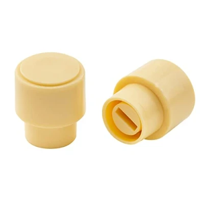 Imagen de Musiclily Pro Tamaño Pulgadas Botón Selector Pastillas Tipo Telecaster de 3 Posiciones Switch Tips para Guitarra USA Fender Tele, Crema(2 Piezas)