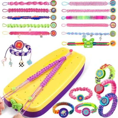 Imagen de Ophy kit para Hacer Pulseras Niñas，Hacer Pulsera de La Amistad Niña Regalos Niños 5 6 7 8 9 10 11 12 Años Manualidades DIY Cumpleaños Juguetes Niñas