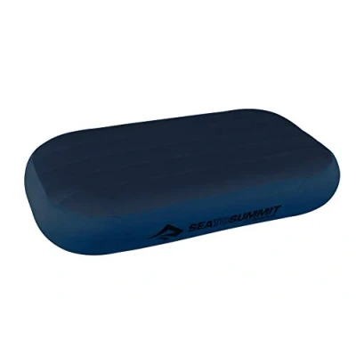 Imagen de Sea to Summit Aeros Premium Almohada Inflable de Viaje, Deluxe (22 x 14), Color Azul Marino