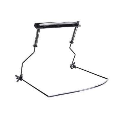 Imagen de Montaje en Rack de Cuello Armónica, Ajustable 10 Agujeros Soporte Mástil Armónica Metal Negro
