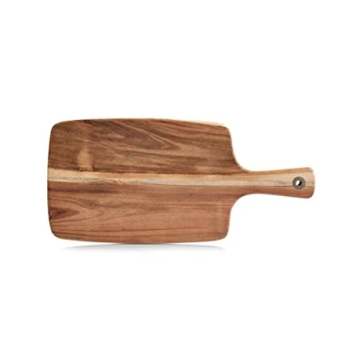Imagen de Zeller 25551 Tabla de Cortar con Mango, Madera Acacia 41.8 x 19.5 1.2 cm, Natural