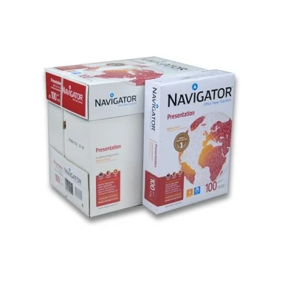 Imagen de Caja 2500 Folios Navigator Presentation 5x Paquete 500 hojas 100 g/m² A4 Premiun
