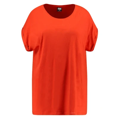 Imagen de Urban Classics Curvy Ladies Extended Shoulder TEE Camiseta básica, Mujer, Talla: Medium, Bloodorange