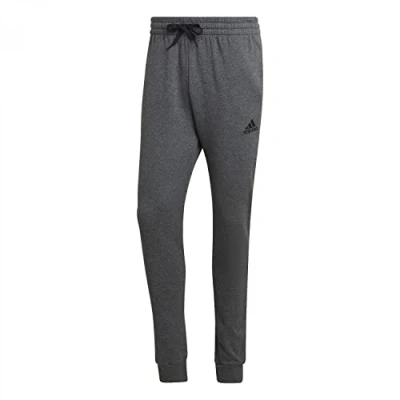 Imagen de adidas Essentials Fleece Regular Tapered Pants Pantalones, Dark Grey Heather/Black, XXL Hombre