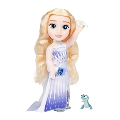 Imagen de Disney Frozen Princesas Muñeca Elsa Cantante Grande de 38 cm Canta La Canción Película “Show Yourself Incluye Numerosos Accesorios para Jugar 3 Años +