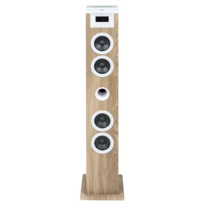 Imagen de Altavoz Torre Thomson Bluetooth Cd usb sd 60w Radio Fm Blanco madera Ds121cd