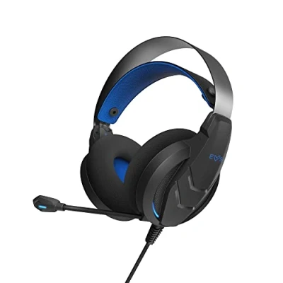 Imagen de Energy Sistem Gaming Headset ESG Metal Core (Auriculares Gamer Cascos Luces LED, Boom Mic, Diadema Ajustable, Cable 220cm) Azul