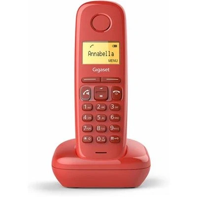 Imagen de Gigaset A270 Teléfono inalámbrico manos libres, gran pantalla iluminada, agenda 80 contactos, color rojo