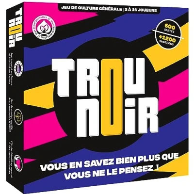 Imagen de Trou Noir Jeu de Societe d&#039;ambiance Quiz Culture Générale Entre Amis ou en Famille Cartes Société Adulte A partir 14 AnsQ