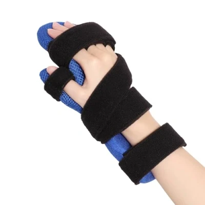 Imagen de YiYame Férula de mano en reposo, muñequera tunel carpiano, ferula dedo izquierda y derecha, ortesis soporte para Contracturas los Dedos, Tendinitis, Artriti,s Dupuytren, M