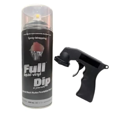 Imagen de AutoFullCar Full Dip Spray Vinilo Líquido 400 ml con Adaptador (Negro)