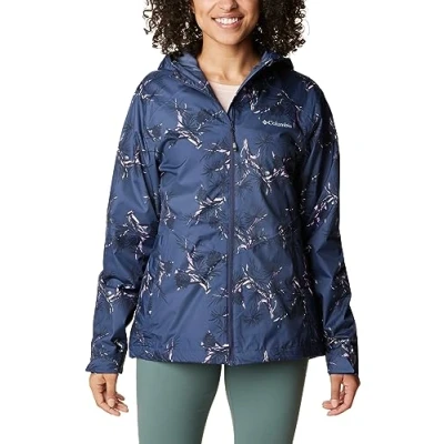 Imagen de Columbia Inner Limits Jacket, Chubasquero Impermeable para Mujer, Nocturnal Pinecones Print, Talla XS