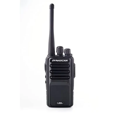 Imagen de Dynascan Walkie Talkie para Uso Libre, L 88+ PMR 446 con 8 Canales 500 mW Batería de 1.600 mAh en Color Negro