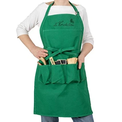 Imagen de La cordeline CJN45 Delantal de jardinería Verde algodón (25 x 3 37 cm)