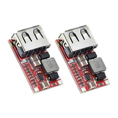 Imagen de 2pcs 6 24V 12V to 5V USB Step Down Module DC Converter 2 Pieces Buck 12V/24V 3A Power Supply Charger Efficiency 97.5%