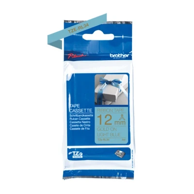 Imagen de BROTHER P Touch 12mm light blue/gold