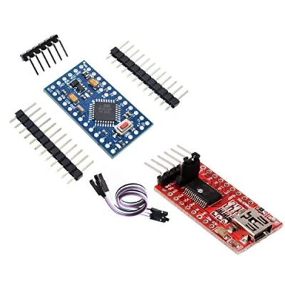 Imagen de TECNOIOT Pro Mini 5V/16MHz + FTDI FT232RL USB a TTL Serial Converter