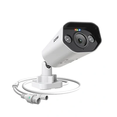 Imagen de ZOSI 4K 8MP Cámara de Vigilancia PoE Exterior, Detección Persona/Vehículo, Visión Nocturna Color, Adicional para NVR