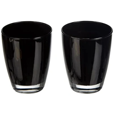 Imagen de Excelsa Caja de 2 vasos con texto Happy Color Negro