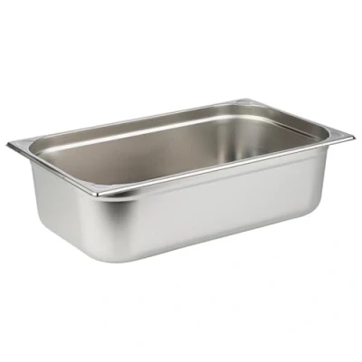 Imagen de APS 81106 Contenedor GN 1/1, Gastronorm de acero inoxidable/Dimensiones 32,5 x 53 cm/Profundidad 150 mm/Volumen 20 litros