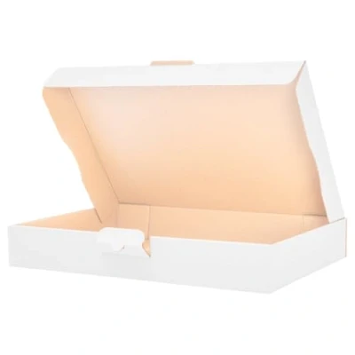 Imagen de 300 Maxi cartas Cajas de envío caja plegable carta 320 x 225 50 mm, blanca, MB 4, plana, embalaje envío, postal para