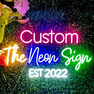 Imagen de Letreros de Neón Personalizados, Luz Led Decoracion Pared Personalizado Para Luces Decoración Bar Dormitorio Boda Cumpleaños Hogar Salón Neon Signos