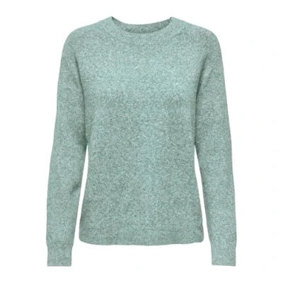 Imagen de ONLY Jersey de Punto para Mujer ONLLESLY, Verde Sea Moss Melange, L (EU)