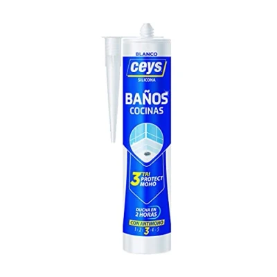 Imagen de Ceys Silicona baños y cocinas Antimoho Color blanco 280ML