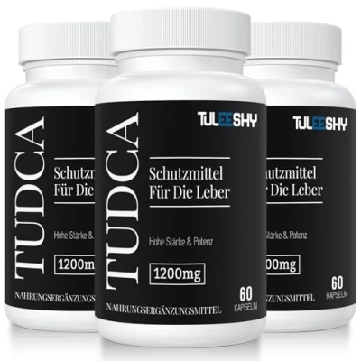 Imagen de TUDCA cápsulas Un suplemento de sales biliares para el hígado 1200mg por porción, 180 Sin gluten y no GMO (pack of 3)