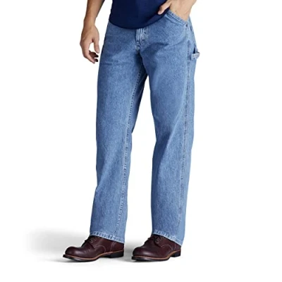 Imagen de Lee Pantalones vaqueros de pernera recta, corte holgado y estilo carpintero para hombre Azul 36W x 30L